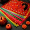 18 Feet Mexican Party Banners 40 Pieces Marigold Flowers (Orange, Yellow, Colorful)